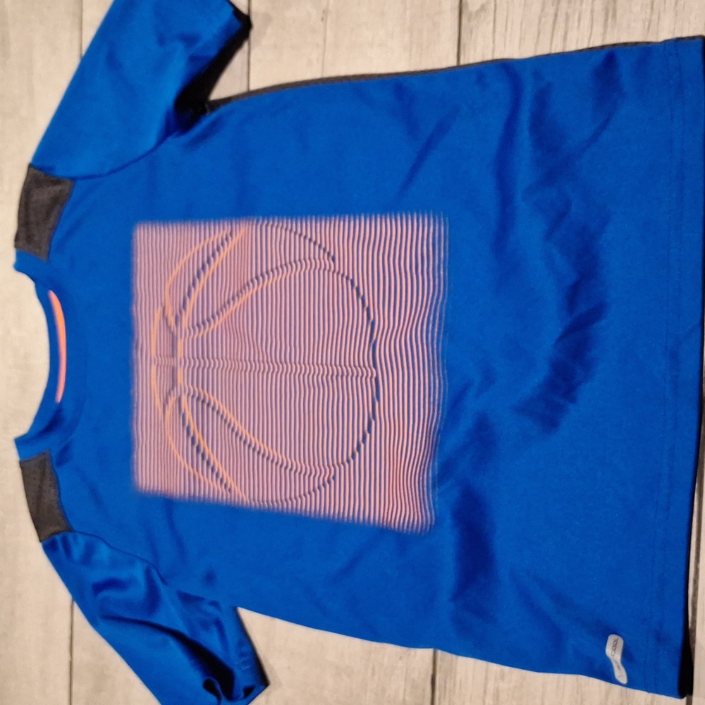 🍋‍🟩Jumping Beans Blue and Orange Basketball Tee🐧